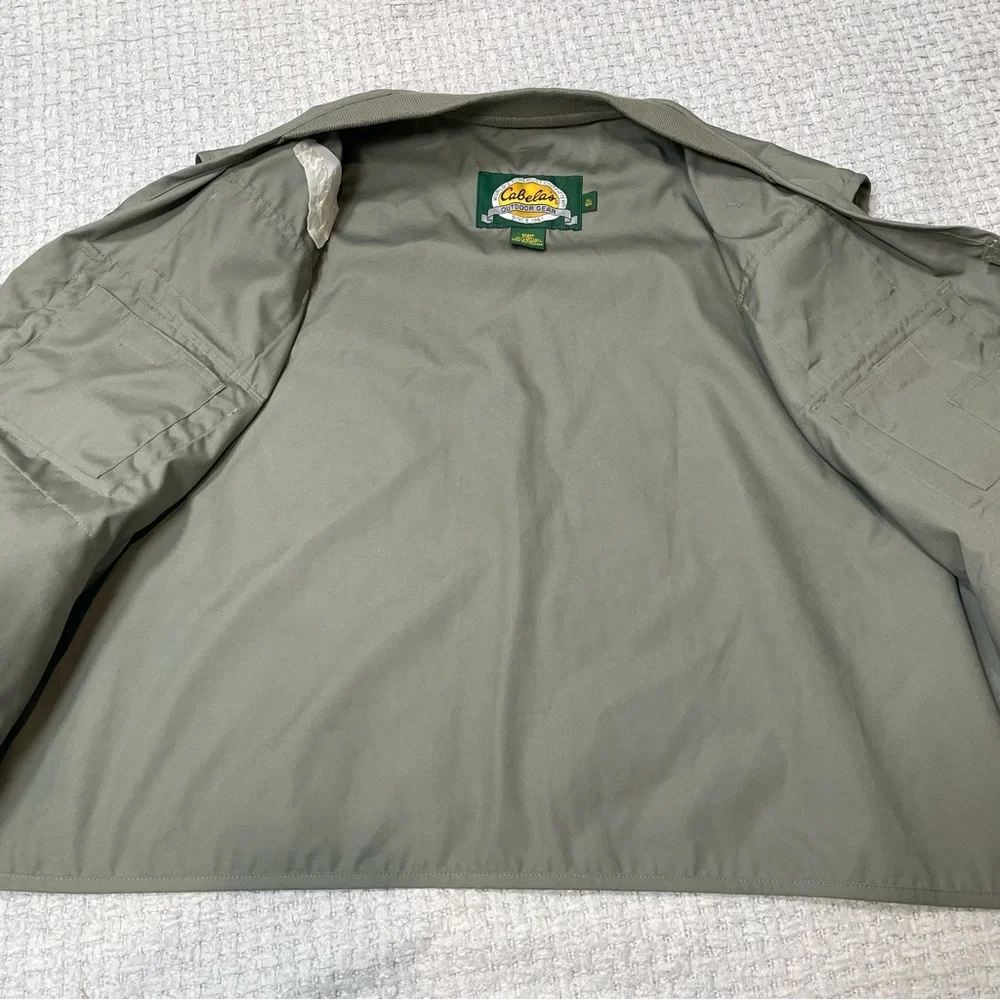 Cabela’s Coors Logo Vest Safari Green Outdoor Vented Camping Fishing Mens XL Reg